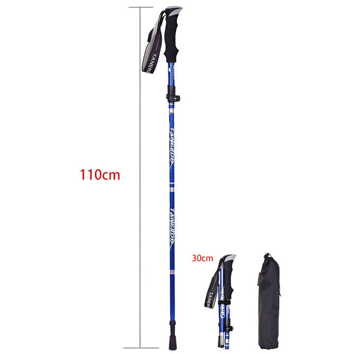 Trekking Poles Foldable Telescopic Hiking Support Stick