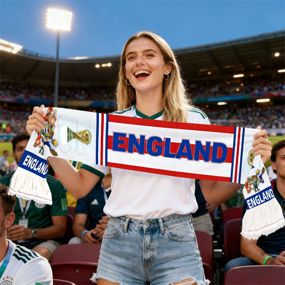 UK Flag Fan Scarf World Cup Supporter Matches Events