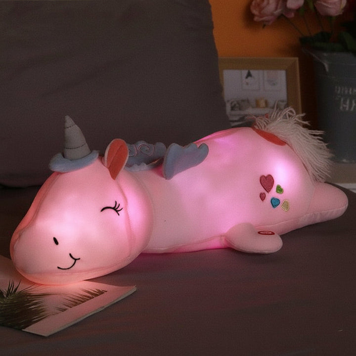 Plush Toy Light Up Unicorn Soft LED Night Light Stuffed Animal