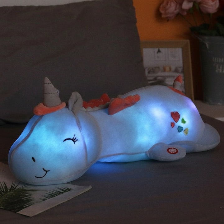 Plush Toy Light Up Unicorn Soft LED Night Light Stuffed Animal