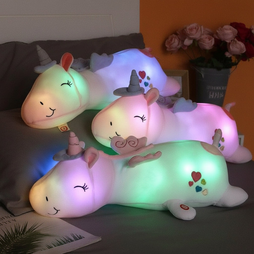 Plush Toy Light Up Unicorn Soft LED Night Light Stuffed Animal