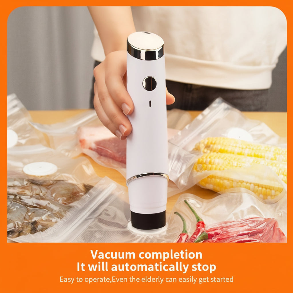 Vacuum Sealer Portable USB Rechargeable Food Storage Machine