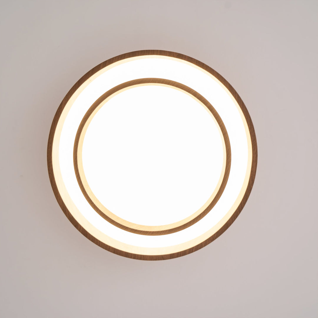 Vaako Ceiling Lamp | Walnut Finish LED Ceiling Light