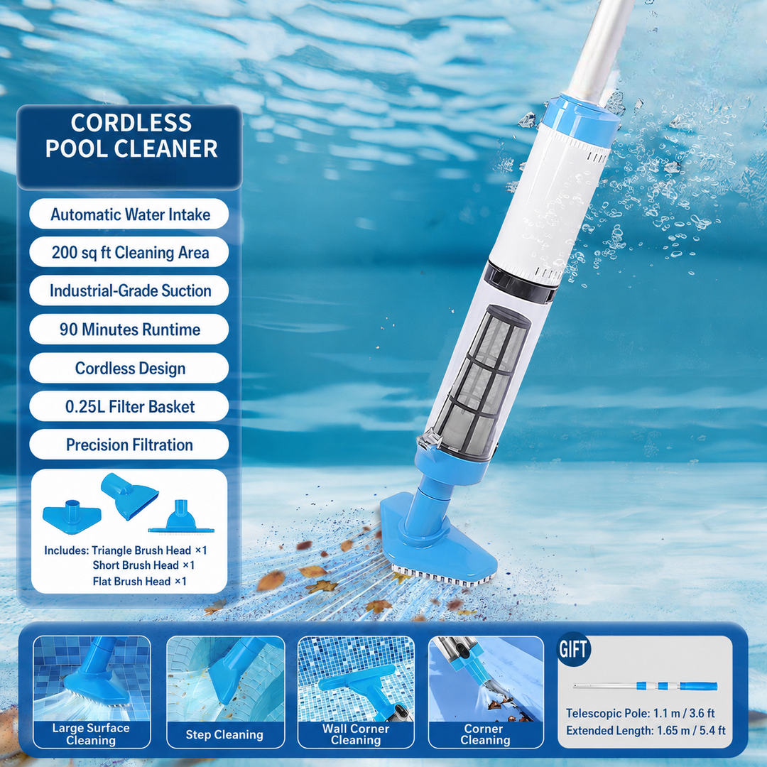 Pool Vacuum Cordless Cleaner Rechargeable Handheld