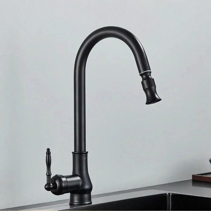 Kitchen Faucet Brass Vintage Swivel Spout Mixer