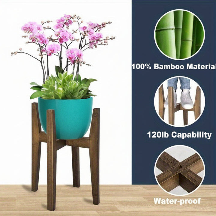Plant Stand Adjustable Indoor Marble Top Flower Holder