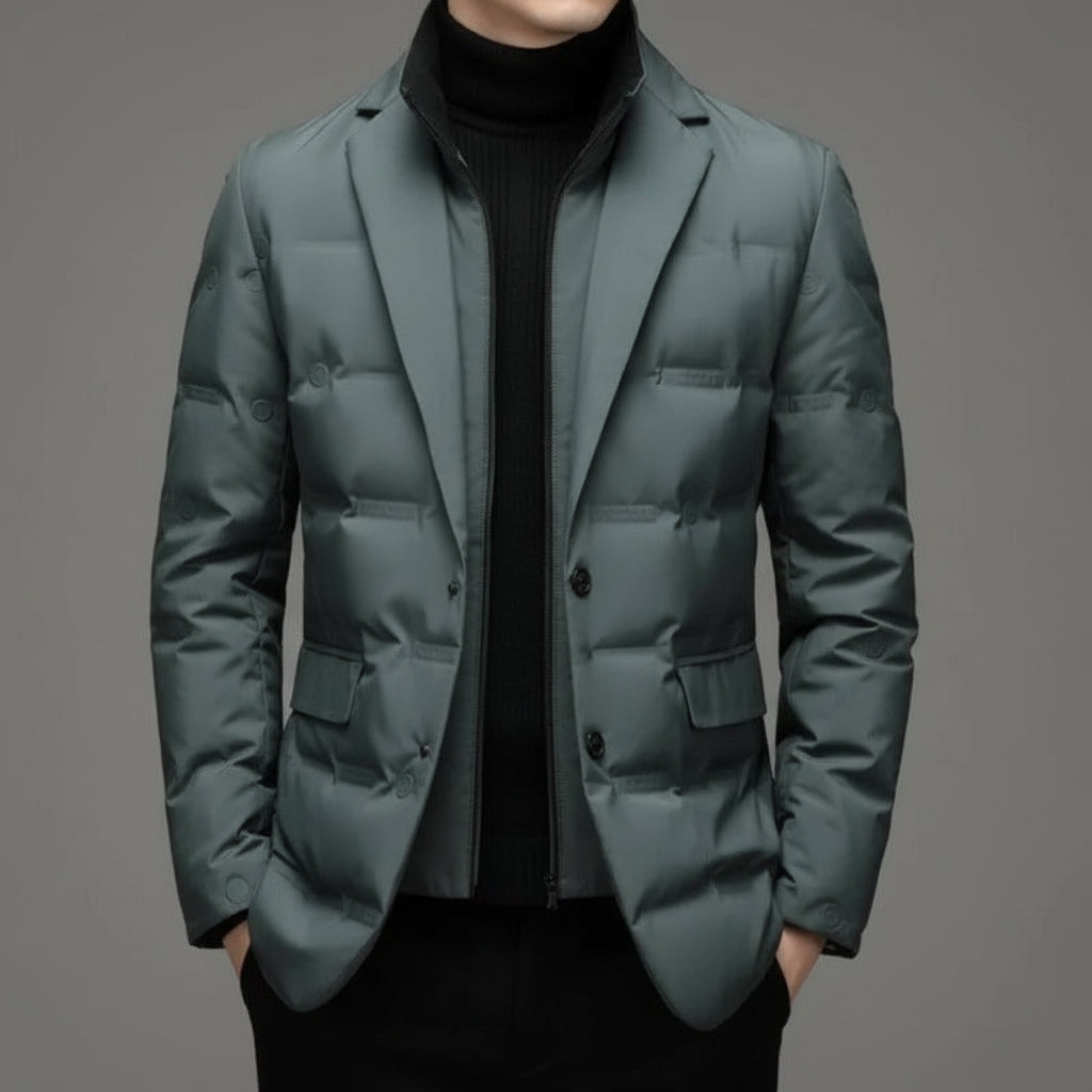 Winter Jacket Men Waterproof Softshell Business Casual Coat