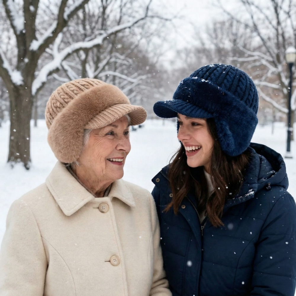 Winter Knit Hat Trapper Ear Flap Cap