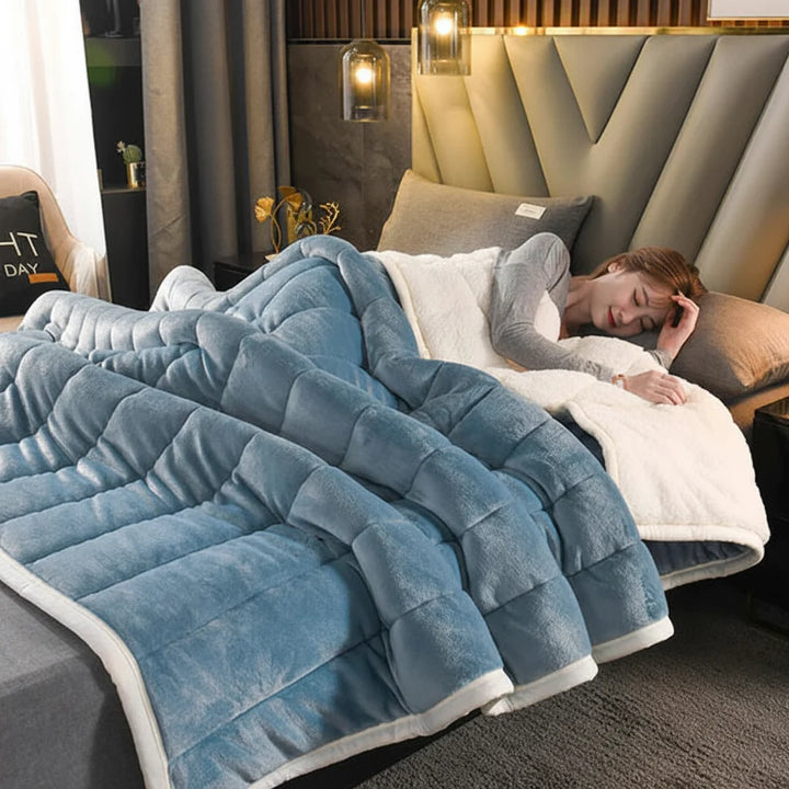 Blanket Flannel Throw Soft Warm Winter Sofa Bed Cover