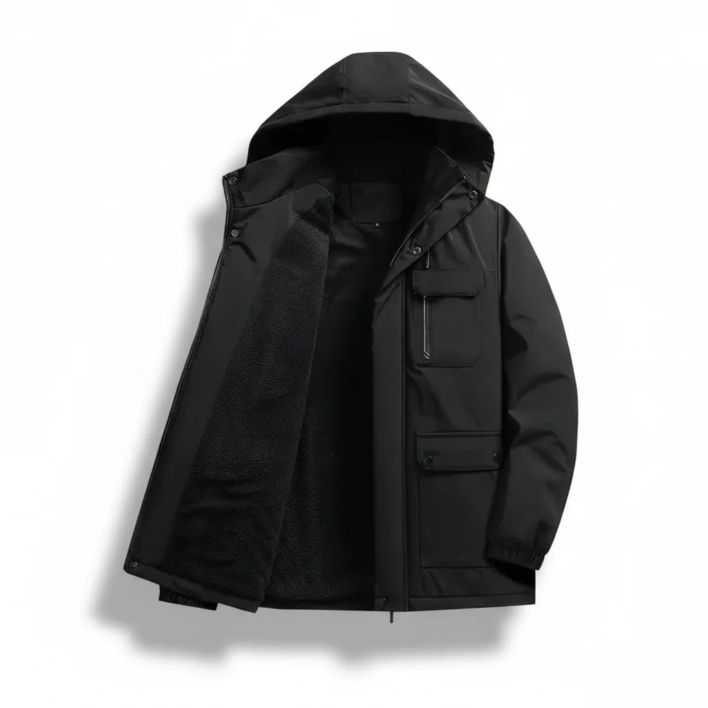 Mens Winter Jacket Slim Fit Waterproof Quilted Down Coat