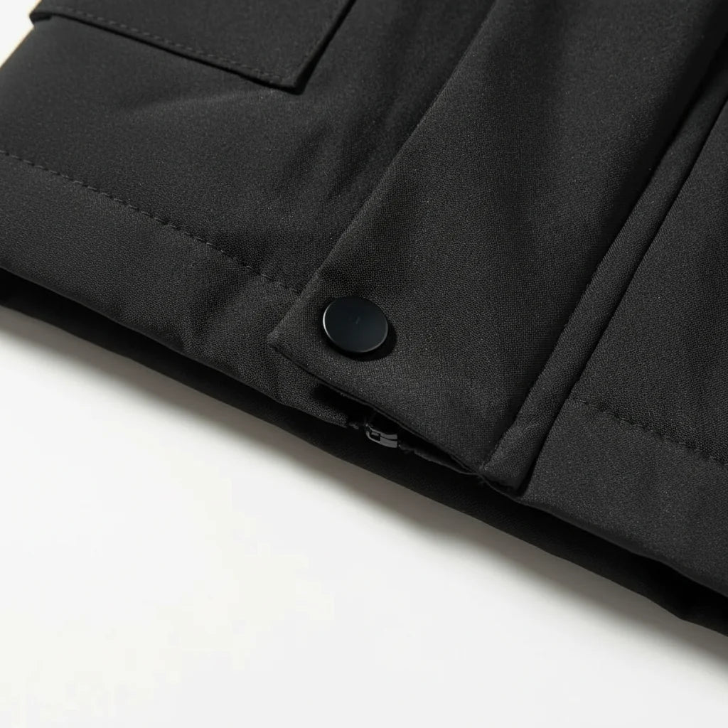 Mens Winter Jacket Slim Fit Waterproof Quilted Down Coat