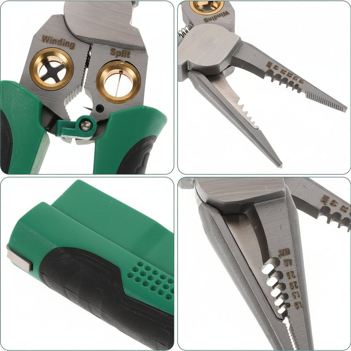 Wire Stripper Crimping Pliers Voltage Detector