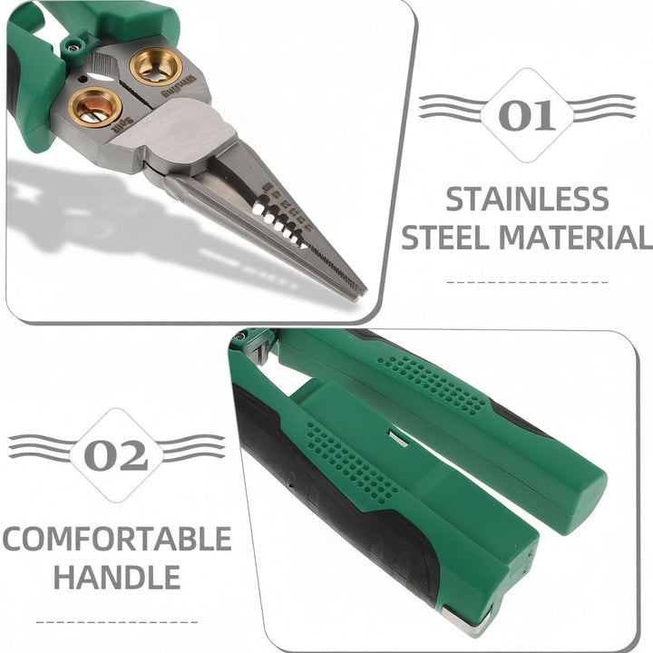 Wire Stripper Crimping Pliers Voltage Detector