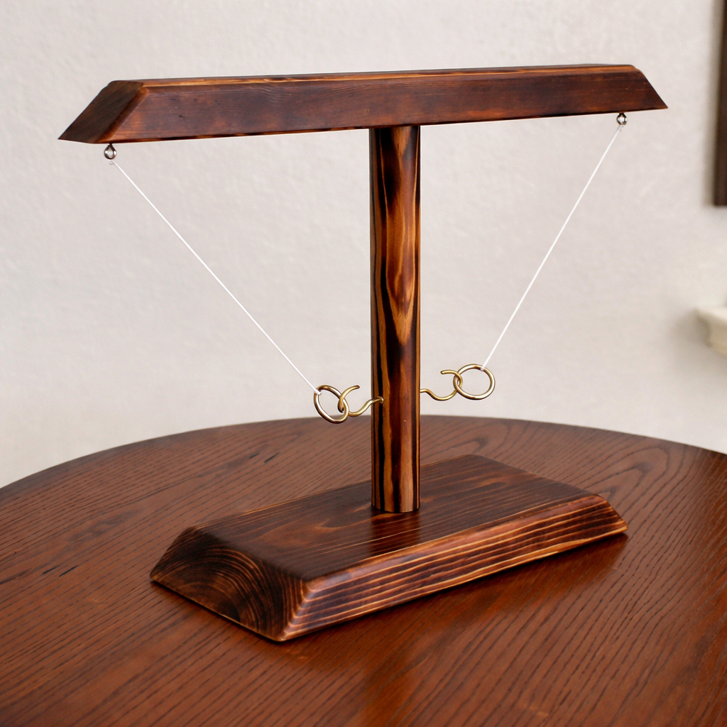 Ring Toss Tabletop Game Wooden Hook and Ring Party Game