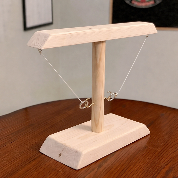 Ring Toss Tabletop Game Wooden Hook and Ring Party Game