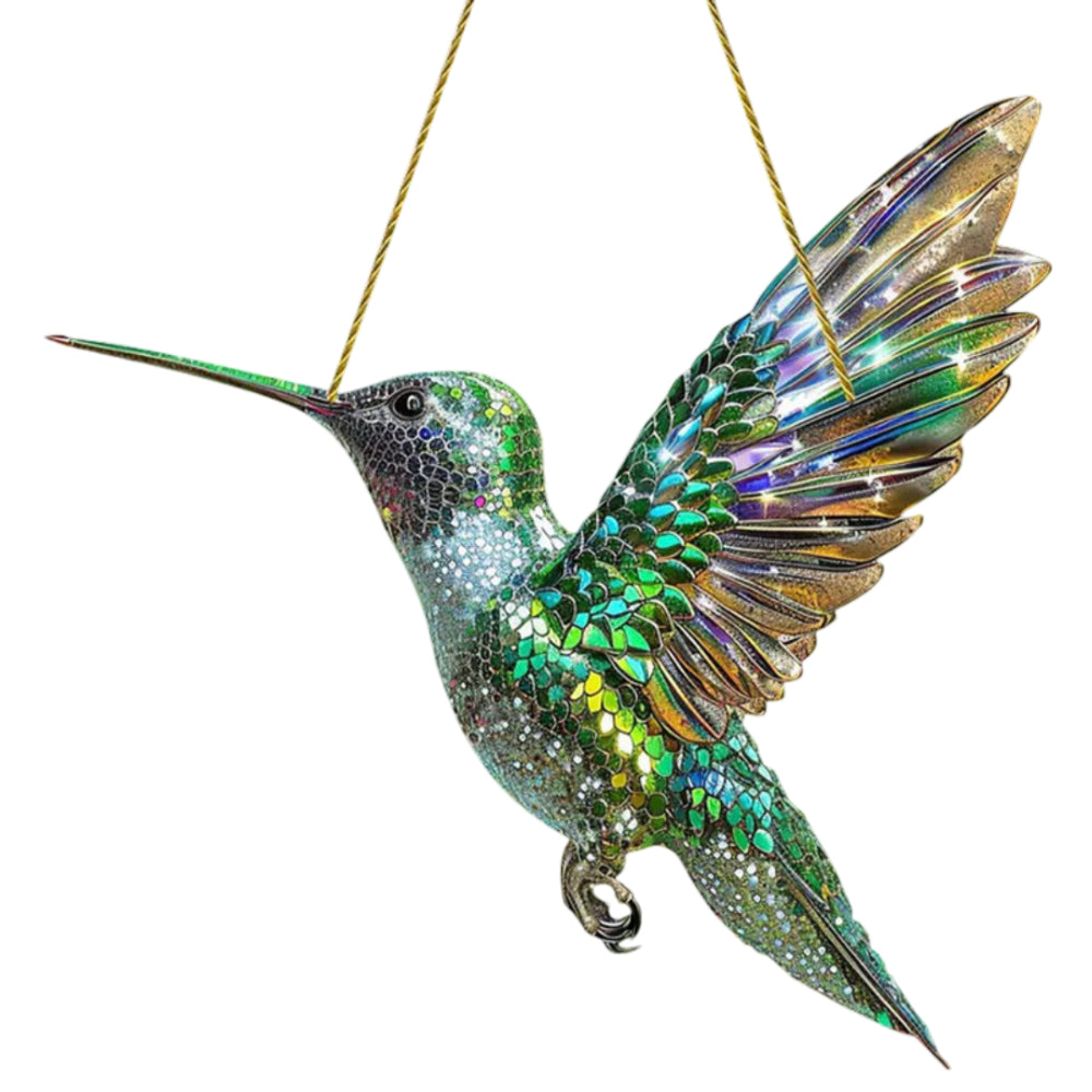 Wall Art Window Suncatcher Hummingbird Hanging Decor