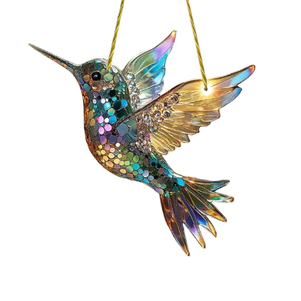 Wall Art Window Suncatcher Hummingbird Hanging Decor