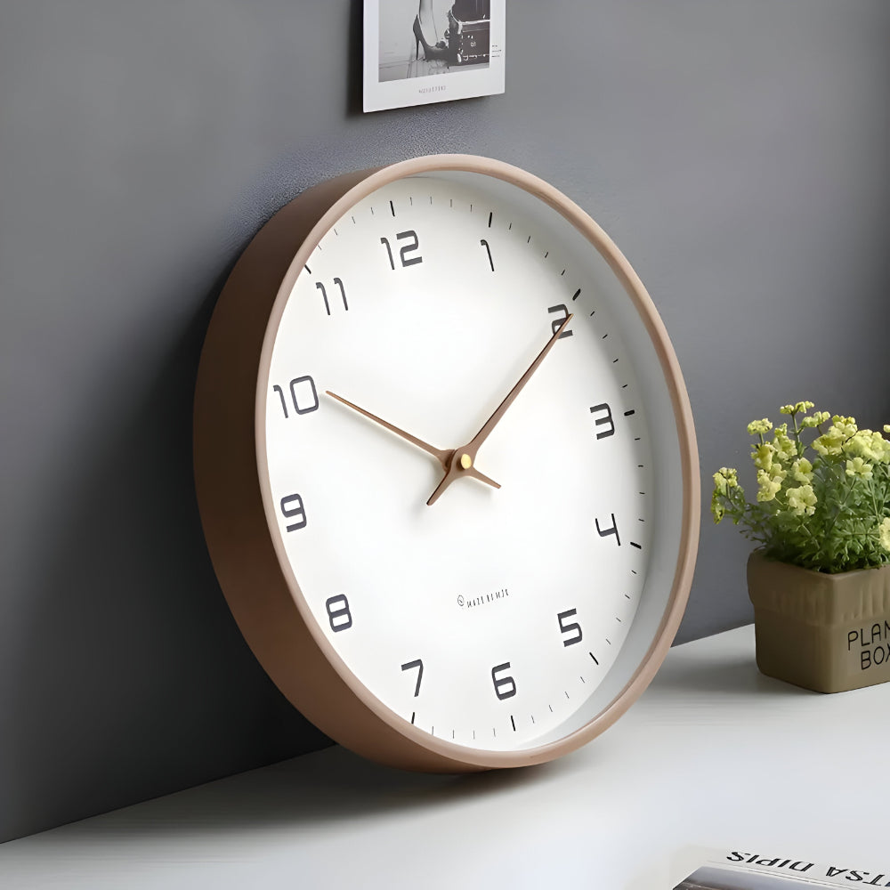 Wall Clock Silent Modern Round Decorative Home Accent