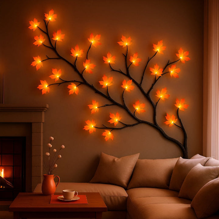 Wall Decor LED Branch Rustic Tree Light Art Accent