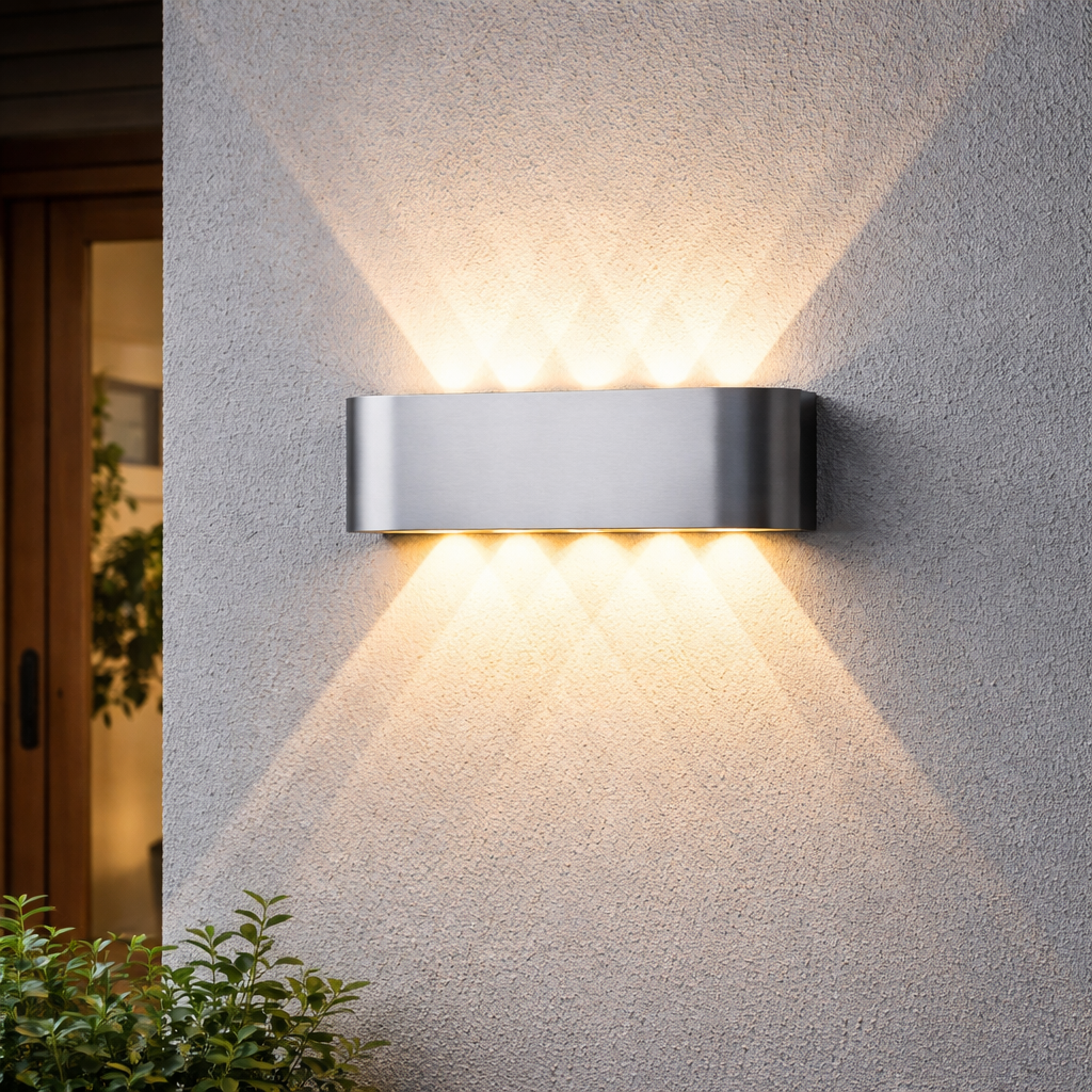 Wall Light LED Minimalist Up Down Glow Interior Exterior
