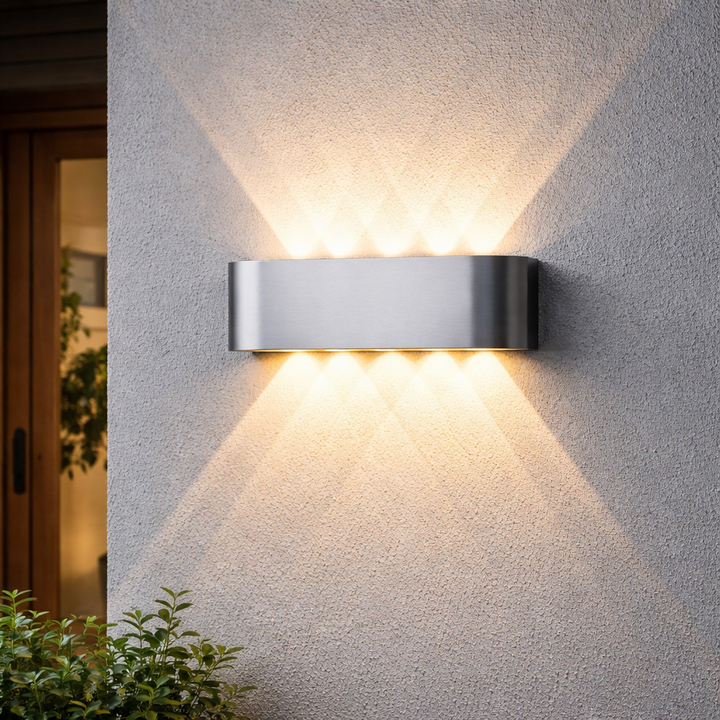 Wall Light LED Minimalist Up Down Glow Interior Exterior