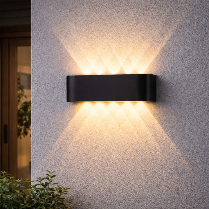 Wall Light LED Minimalist Up Down Glow Interior Exterior