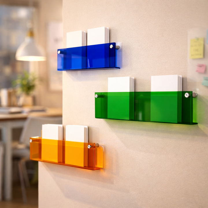 Wall Shelf Acrylic Floating Magazine Display Storage Organizer