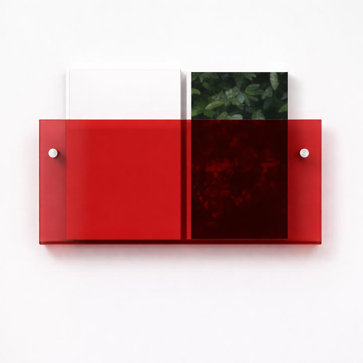 Wall Shelf Acrylic Floating Magazine Display Storage Organizer