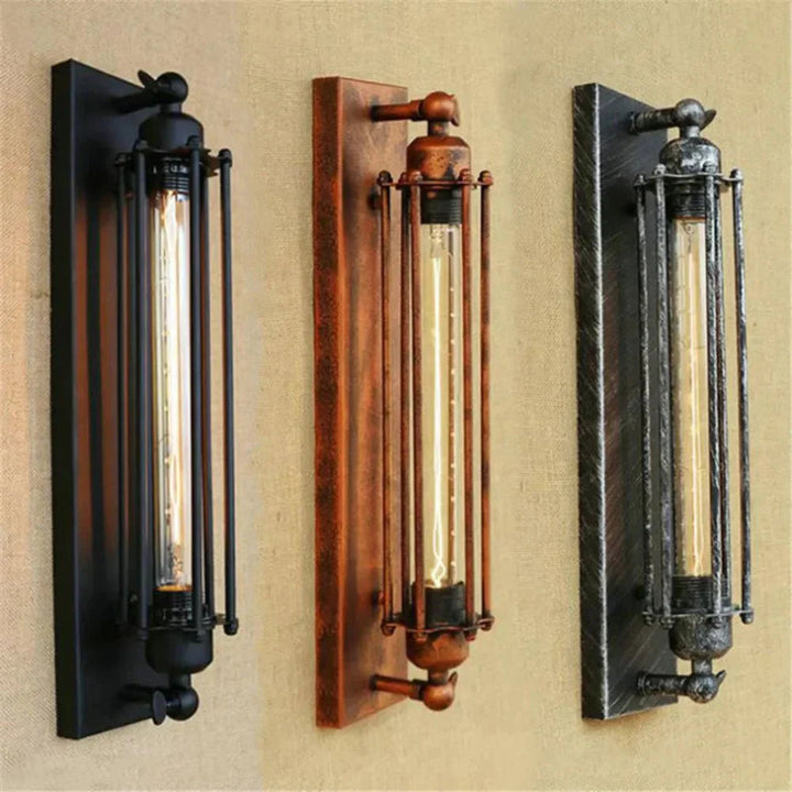 Vintage Wall Sconce Metal LED Mounted Fixture Indoor Accent