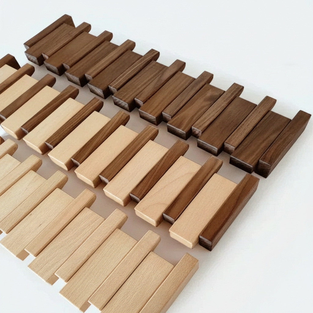 Wall Mounted Coat Rack Wooden Foldable Hook Rack Paneled