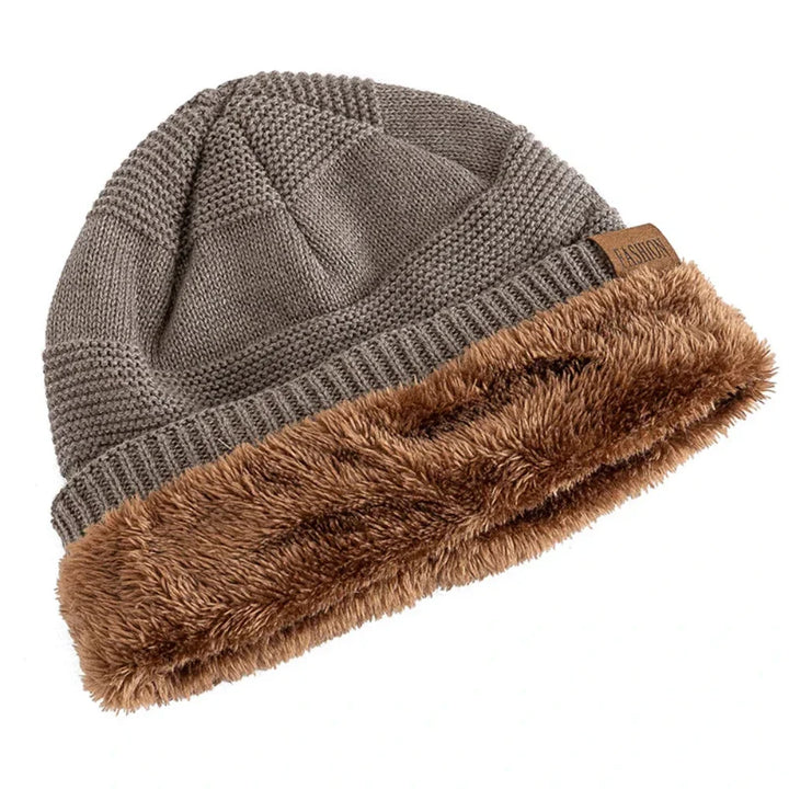 Beanie Winter Hat Knit Acrylic Lined Slouch Style