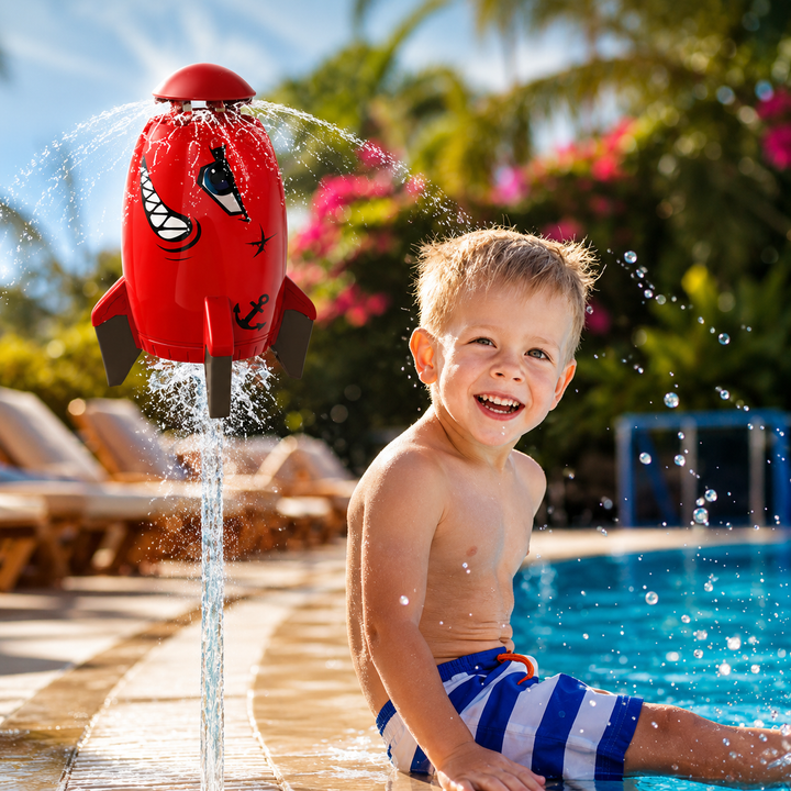 Water Sprinkler Outdoor Fun Shape Rocket Sprinkler