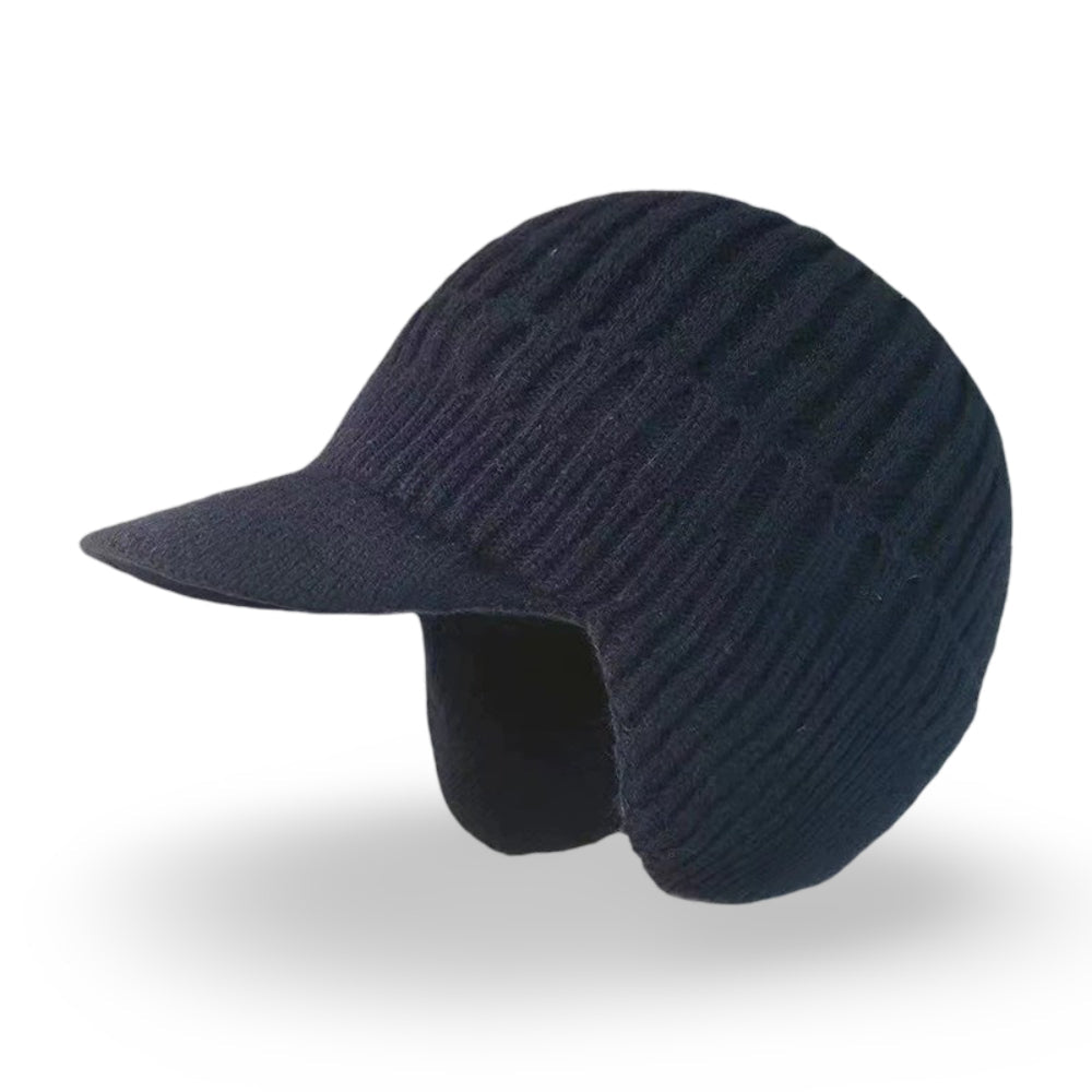 Winter Hat Knit Beanie Visor Ear Flaps Cold Weather