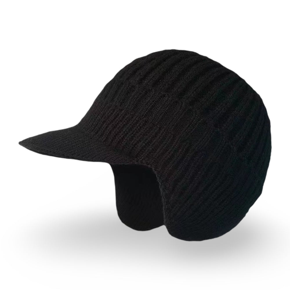 Winter Hat Knit Beanie Visor Ear Flaps Cold Weather