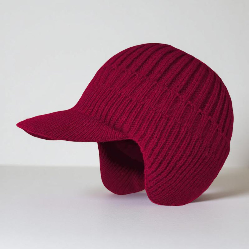 Winter Hat Knit Beanie Visor Ear Flaps Cold Weather