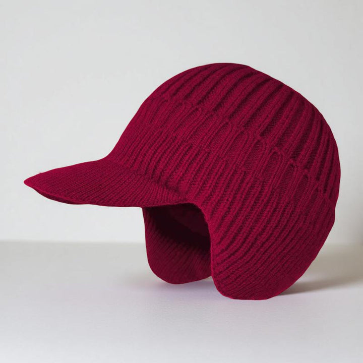 Winter Hat Knit Beanie Visor Ear Flaps Cold Weather
