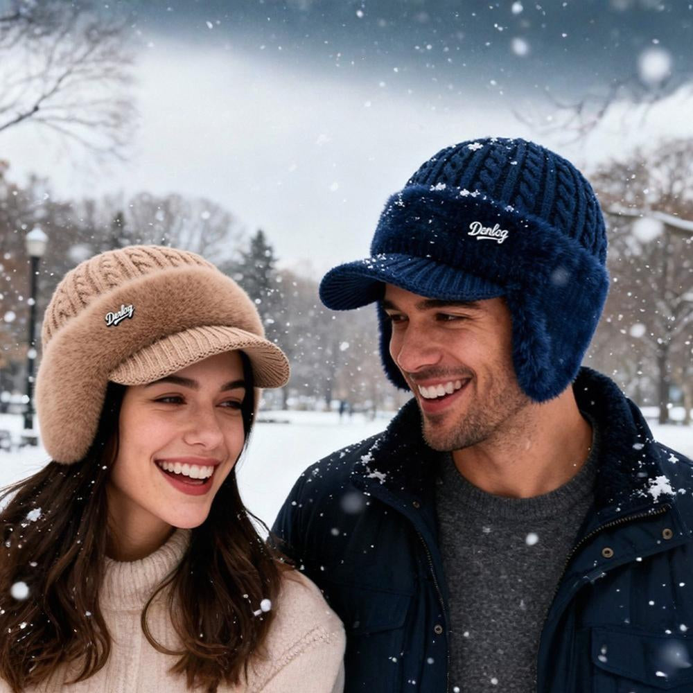 Winter Hat Trapper Ear Flap Knit Cap