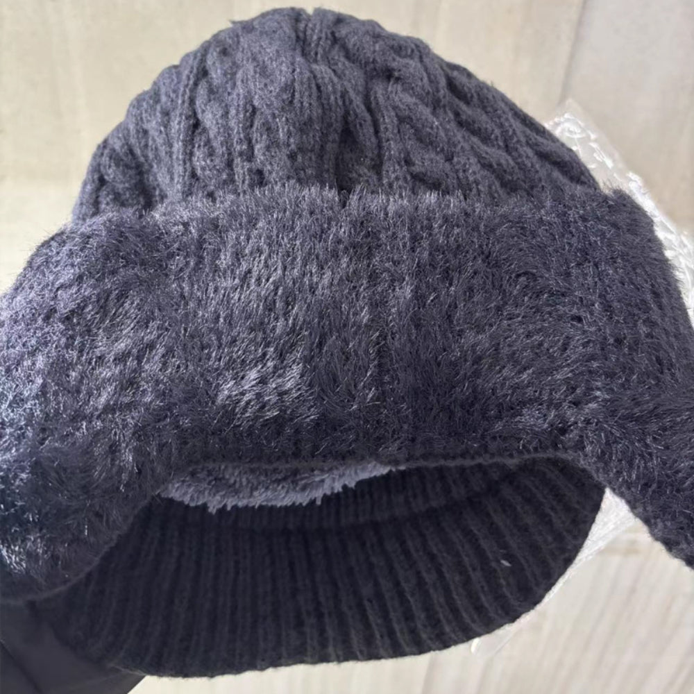 Knit Trapper Hat Ear Flap Winter Cold Weather Cap