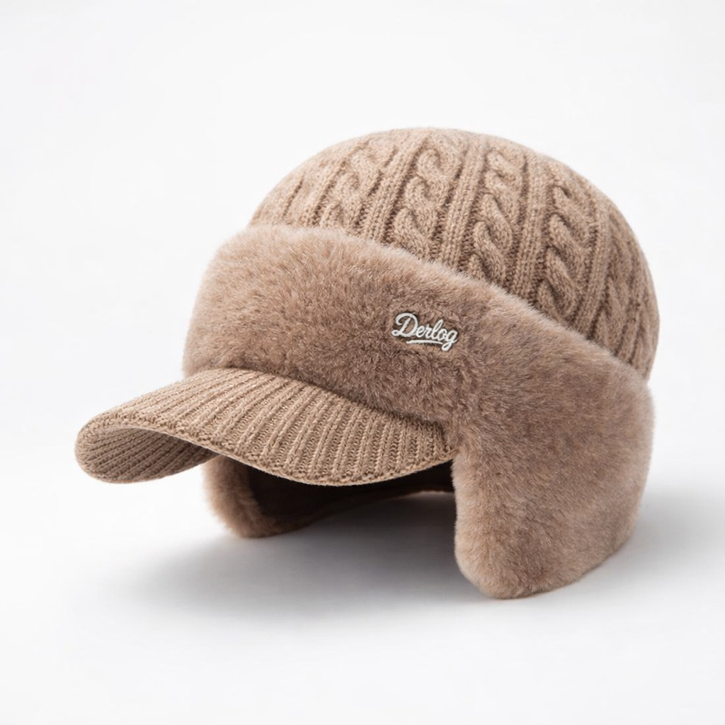Winter Trapper Hat Visor Flap Knit Cap