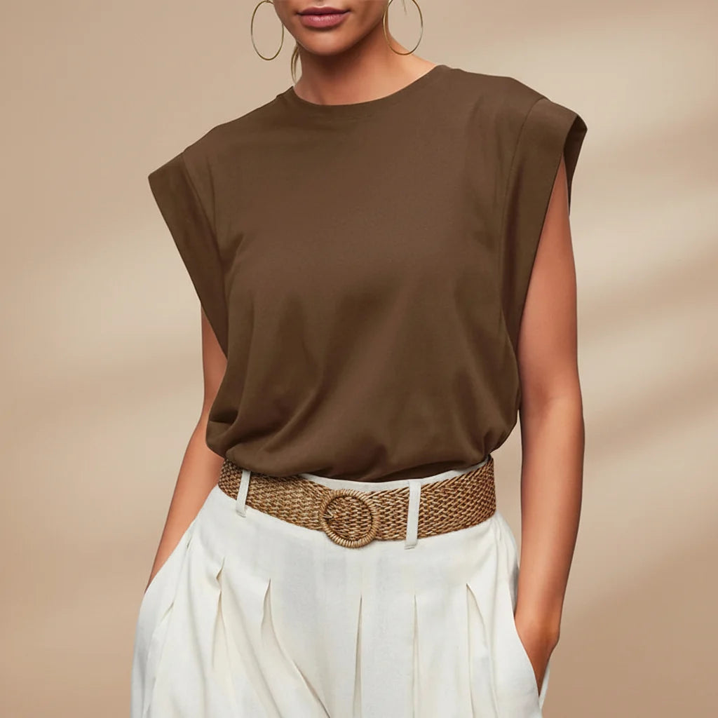 Women Tank Top Casual Sleeveless Loose Fit Summer Blouse