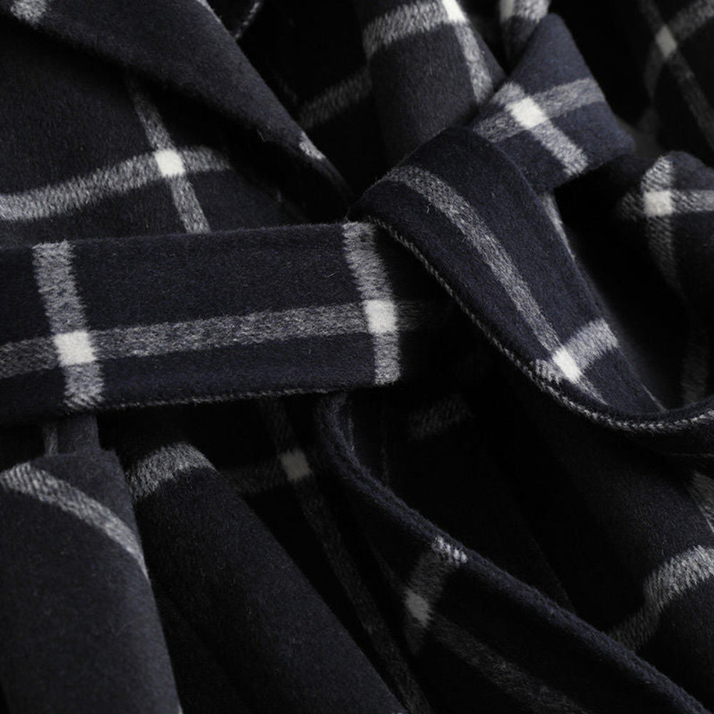 Women’s Coat Plaid Long Winter Outerwear