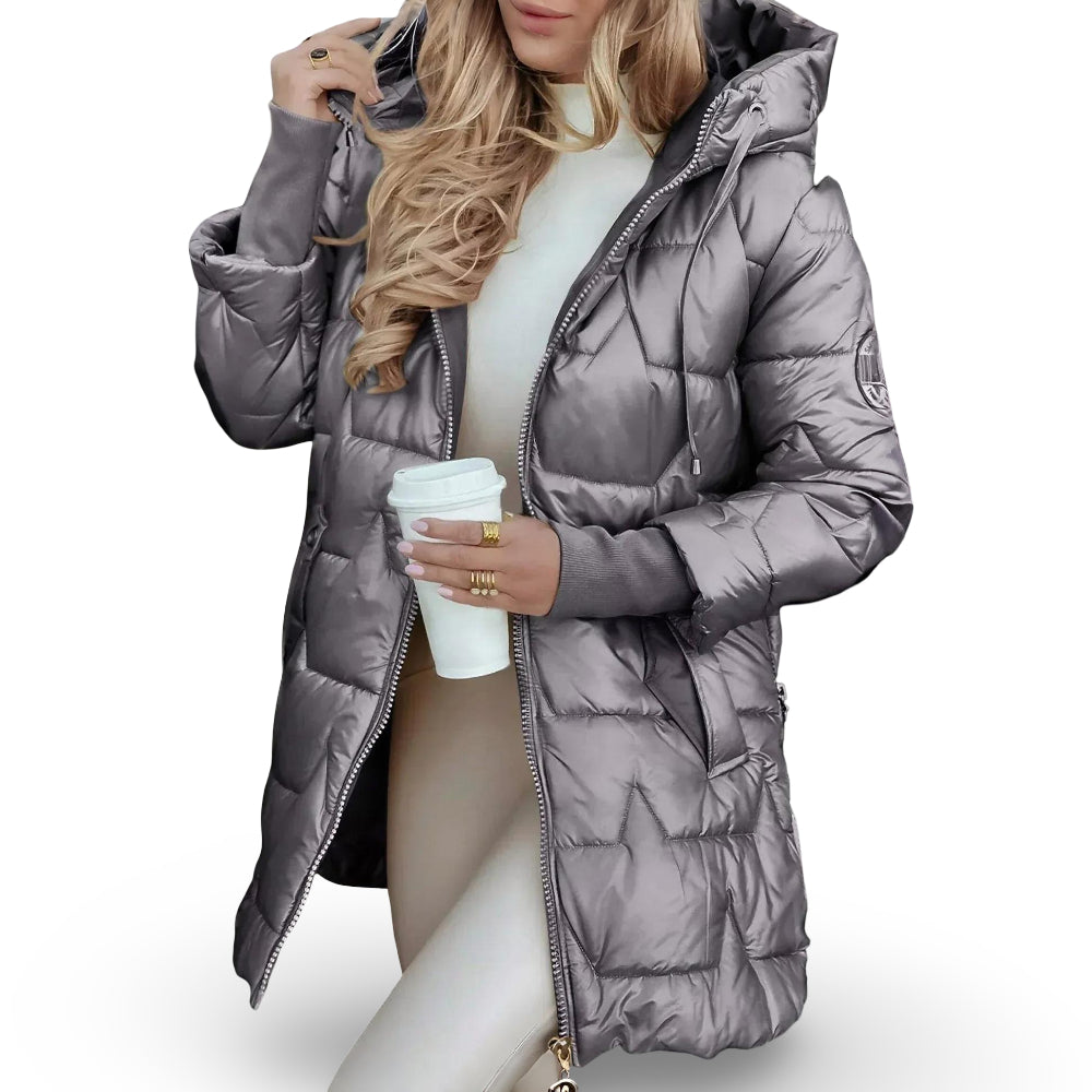 Women’s Winter Coat Hooded Padded Quilted Jacket