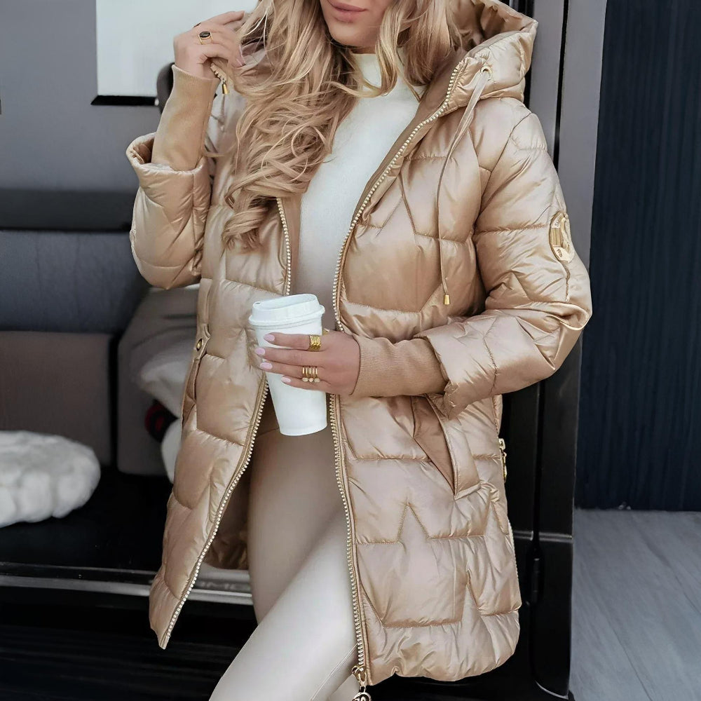 Women’s Winter Coat Hooded Padded Quilted Jacket