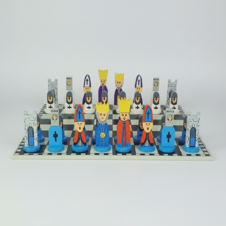 Wooden Chess Set Cartoon Strategy Board Game