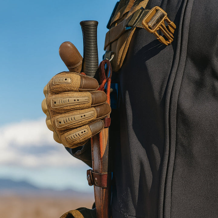 Work Gloves Tactical Grip Reinforced Knuckle Outdoor Glove Set