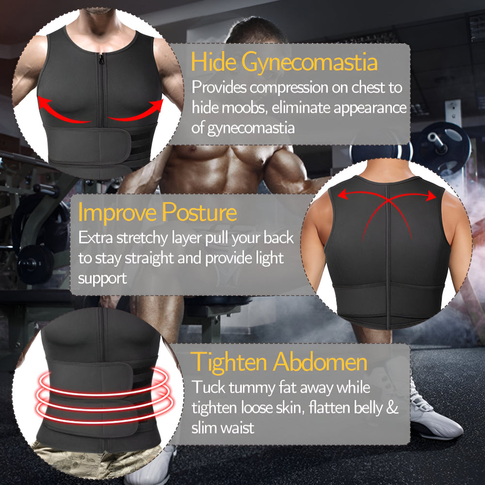 Workout Vest Neoprene Adjustable Fitness Body Training Garment