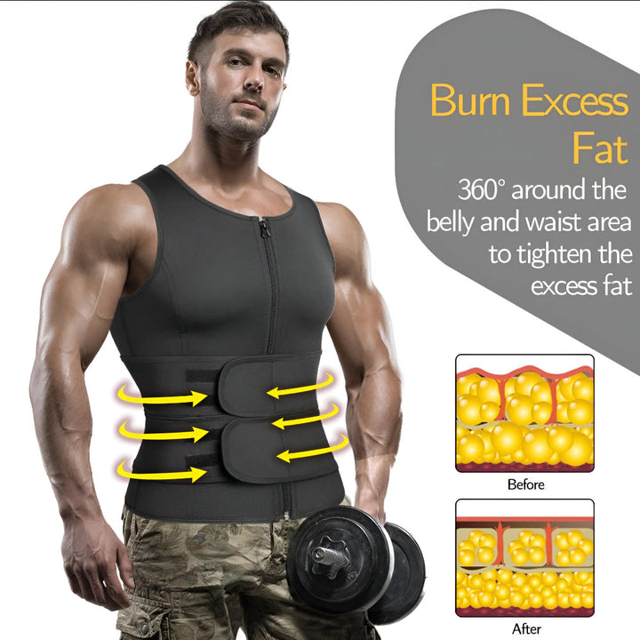 Workout Vest Neoprene Adjustable Fitness Body Training Garment
