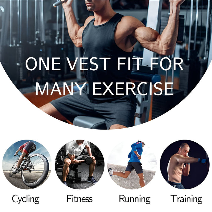 Workout Vest Neoprene Adjustable Fitness Body Training Garment