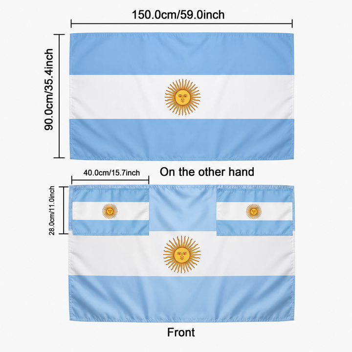 World Cup Argentina Flag Banner Sports Fan Soccer