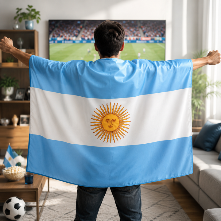 World Cup Argentina Flag Banner Sports Fan Soccer
